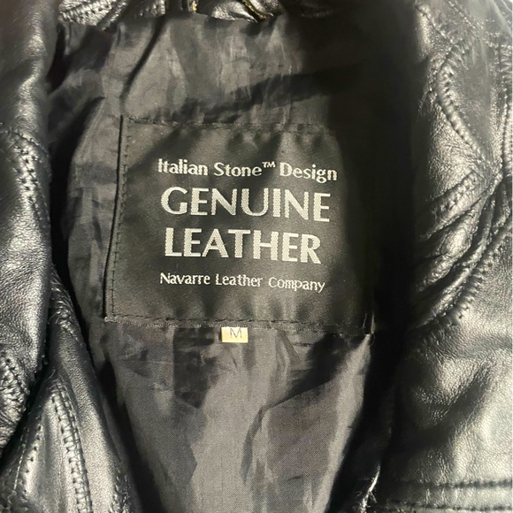 Men's Vintage 1980s Authentic Leather Jacket - Picture 8 of 8